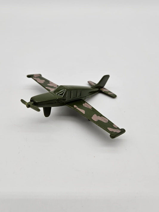 Vintage Diecast Mini Fighter Plane w/ Camo Wings