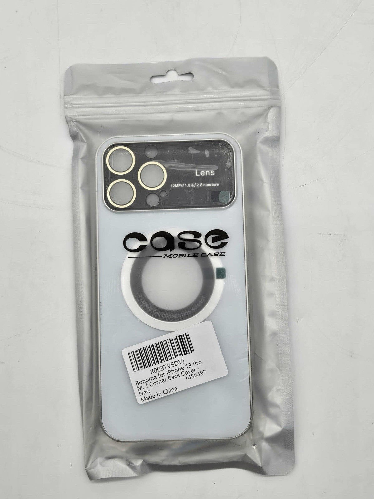 Bonoma iPhone 13 Pro MagSafe Clear Case with Camera Lens Protector