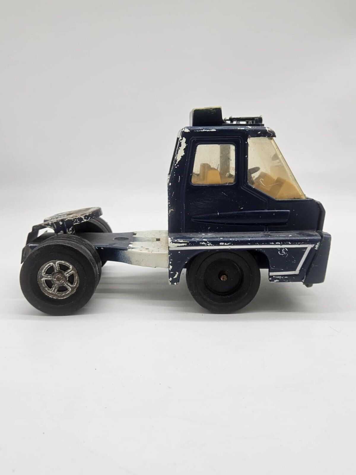 RARE Vintage Farm & Fleet Diecast Toy Semi Truck & Trailer ~ Blue