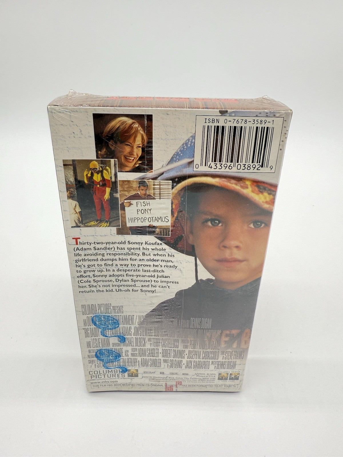 VHS Home Video Cassette Tape SEALED "Big Daddy" Adam Sandler