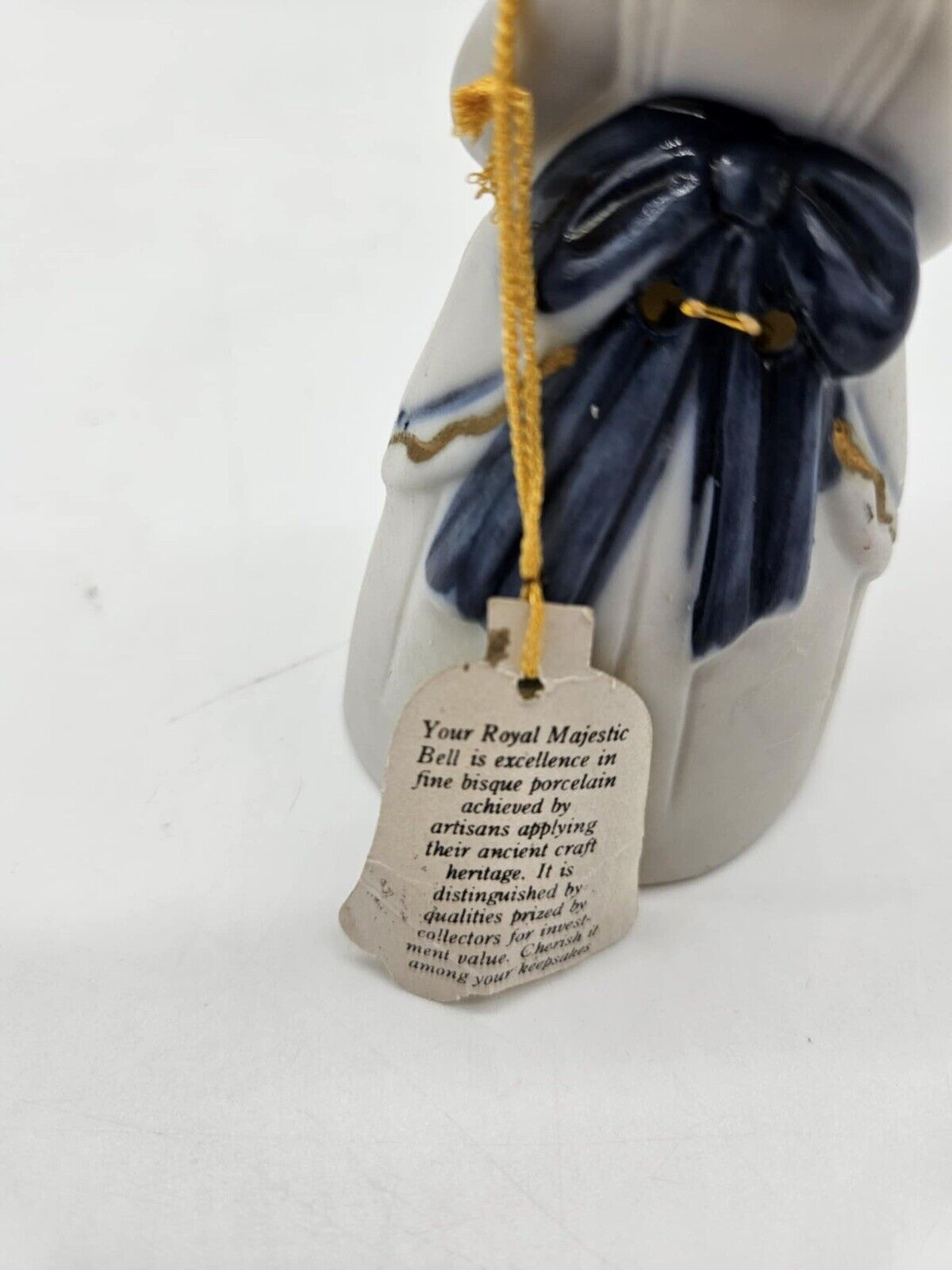 NWT Vintage Jasco Royal Majestic Bells Porcelain Bisque Bell Lady/Grandma-NEW