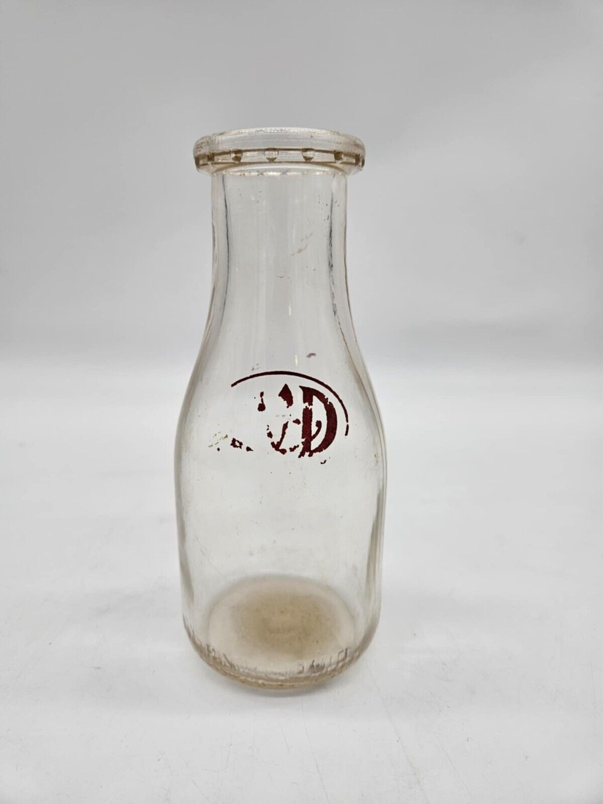 ANTIQUE 1946 PLATHS BUTTERCUP DAIRY PINT MILK BOTTLE ACL RENSSELAER NY NICE RARE