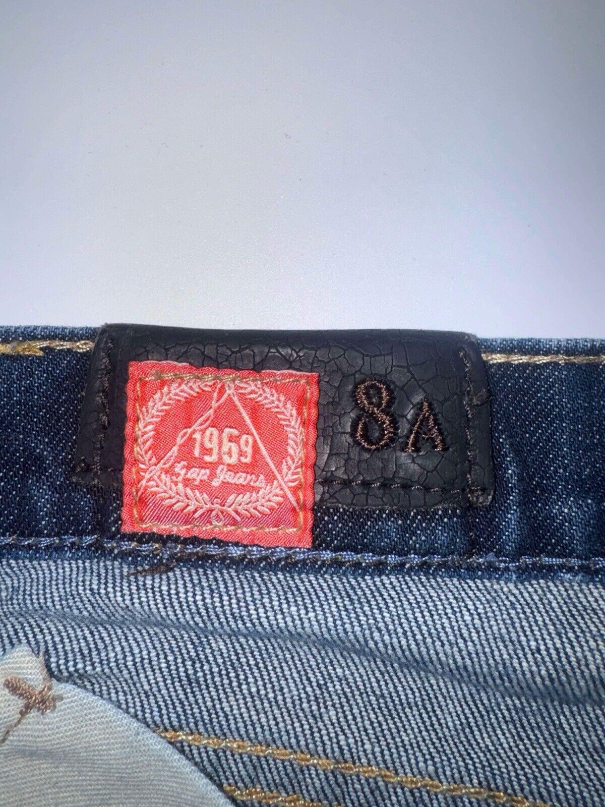 GAP Boot Cut Low Rise Stretch Dark Wash Jeans Women's Size 8A