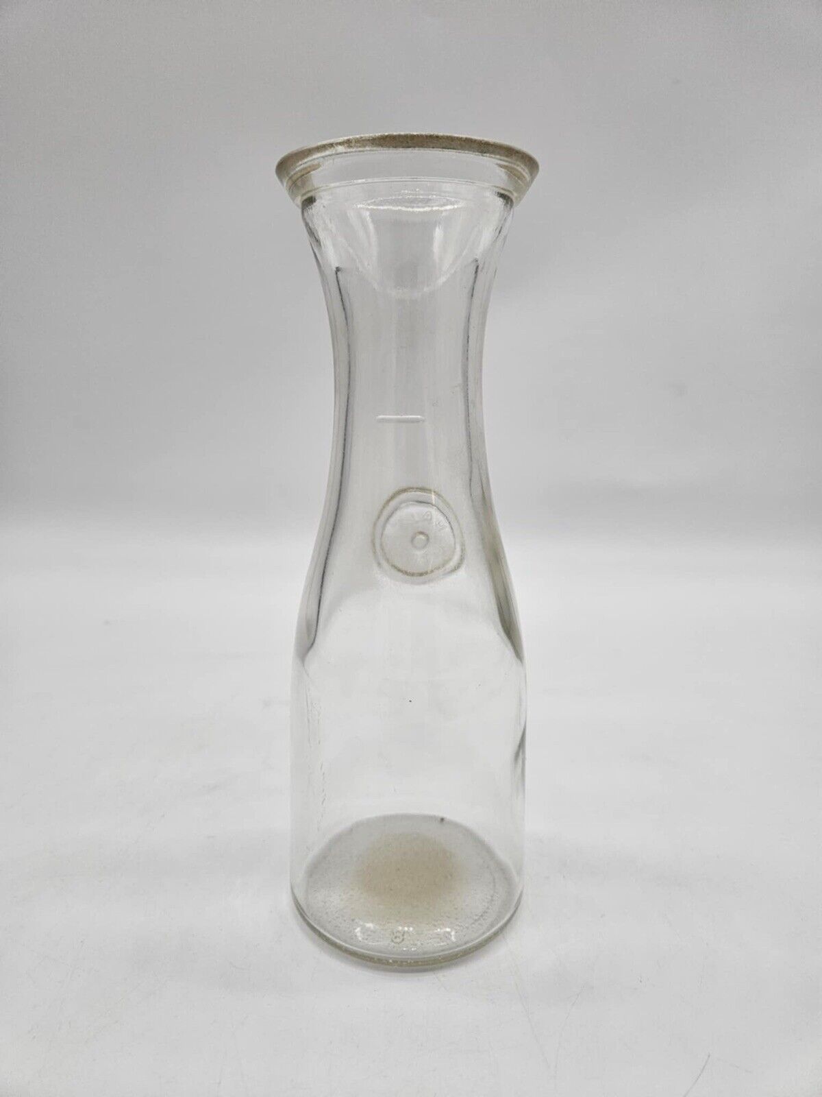 Vintage Clear Glass Half Litre Milk Bottle Anchor Hocking Carafe