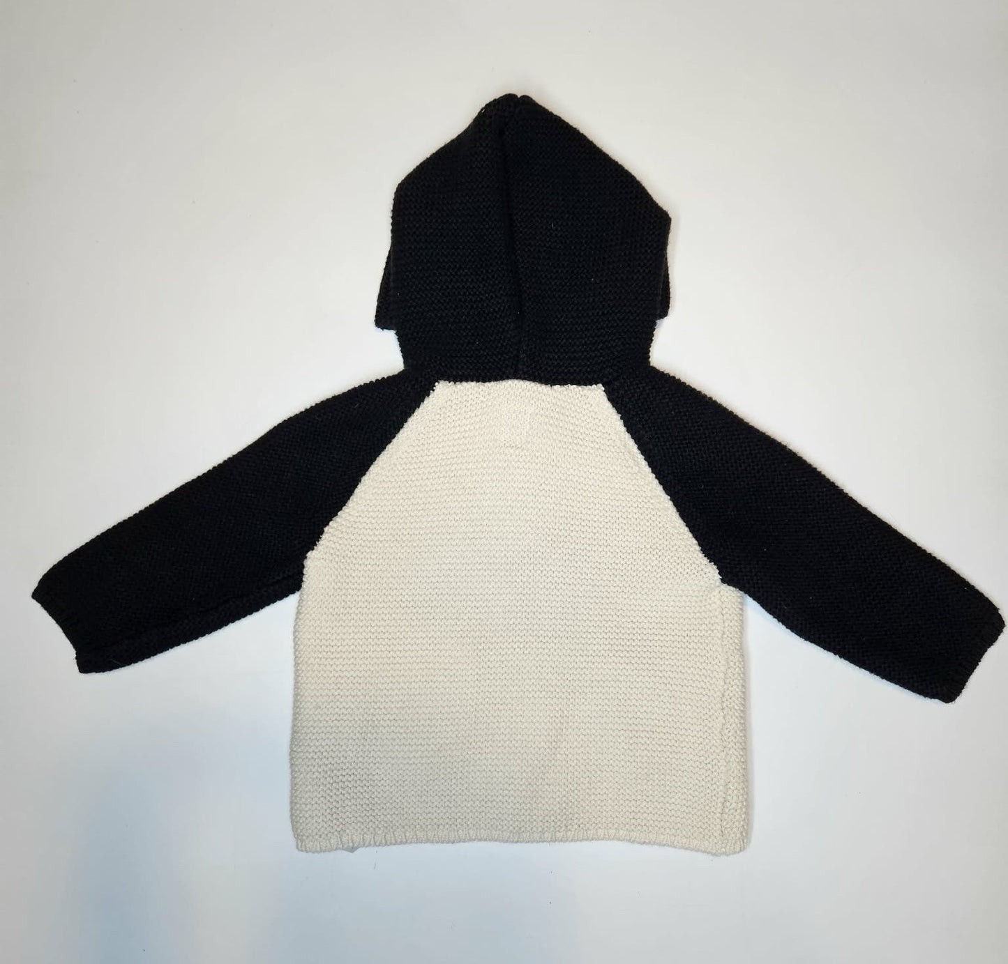 Baby Gap Penguin Hooded Button Up Sweater 3-6mo