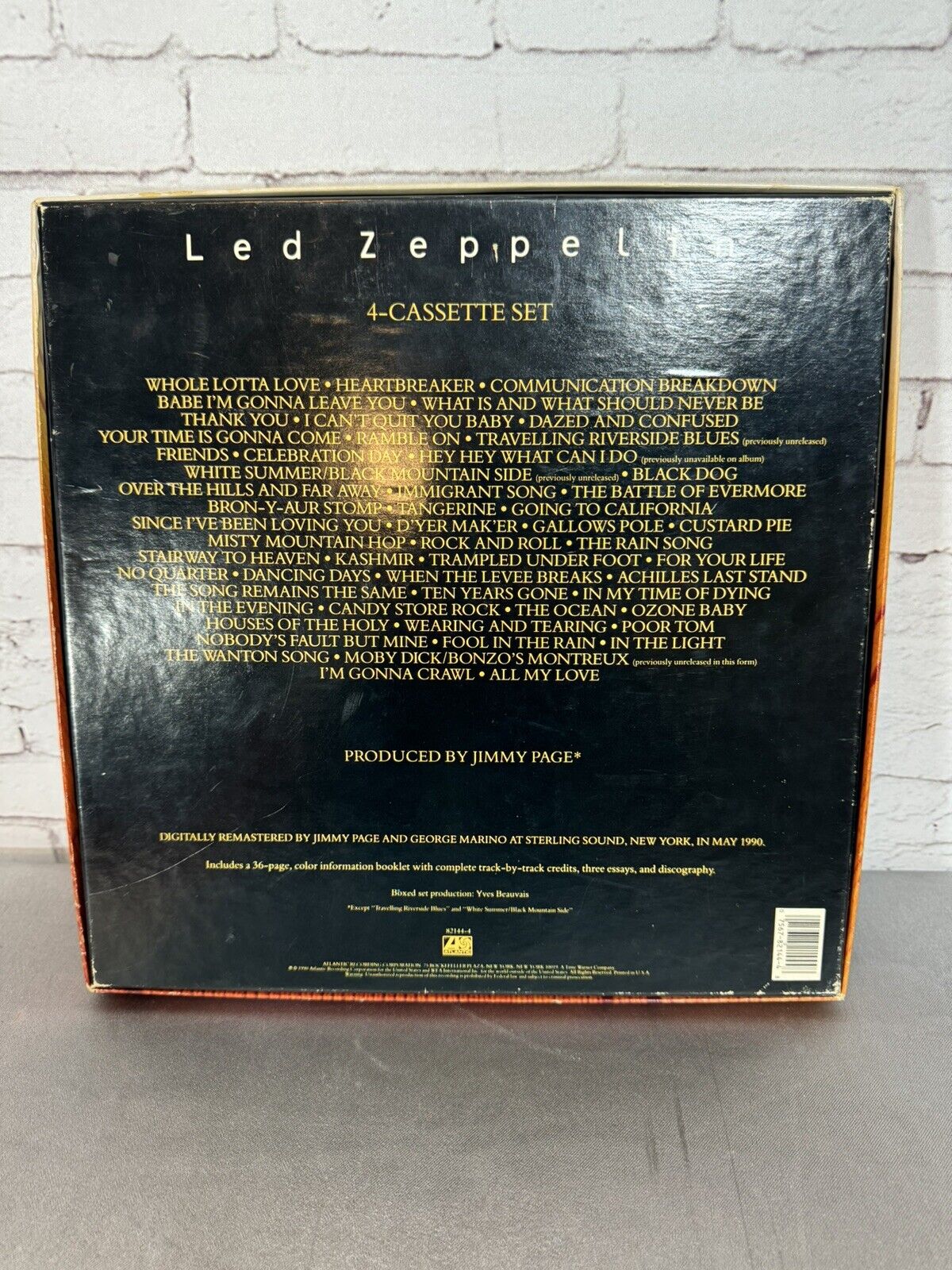 LED ZEPPELIN 4 Cassette Tape Box Set with Booklet *Missing 2 Tapes*