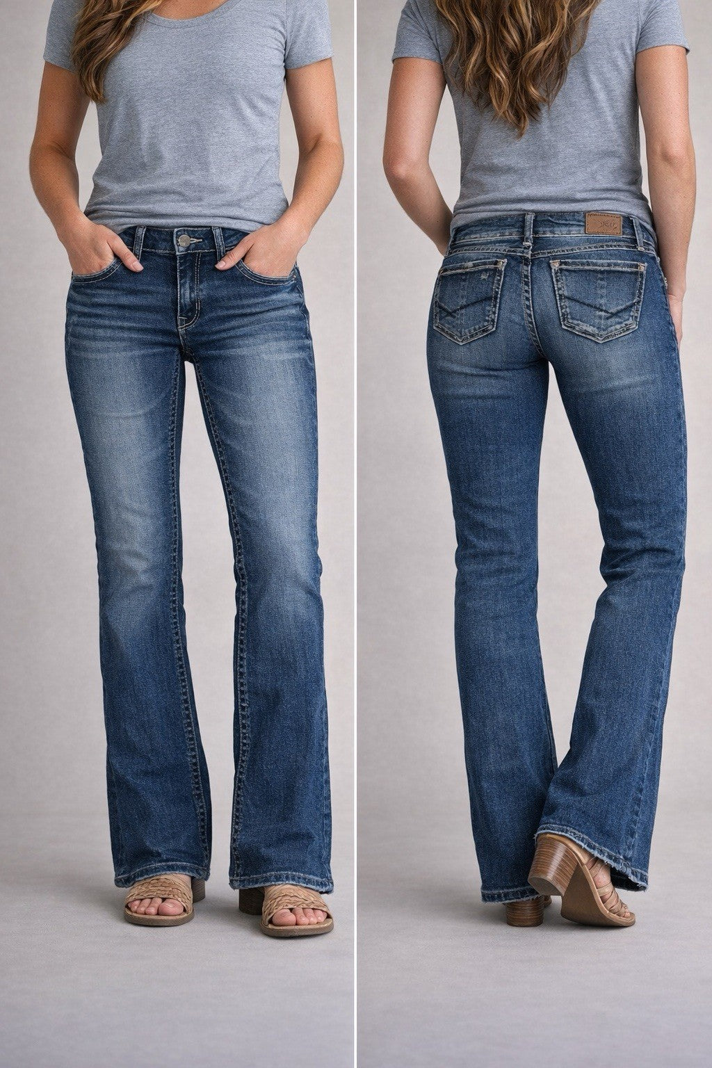BKE Stella Distressed Bootcut Jeans Size 26R