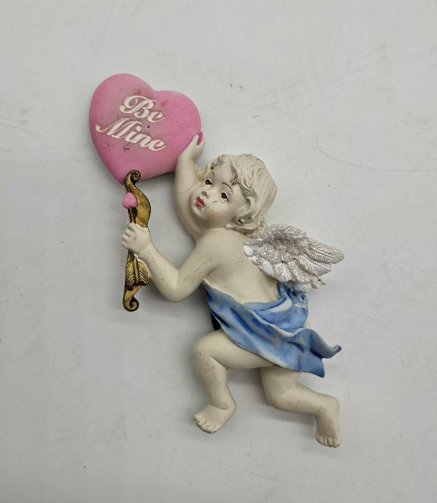 Vintage Roman Angel w/ Heart Valentines Magnet