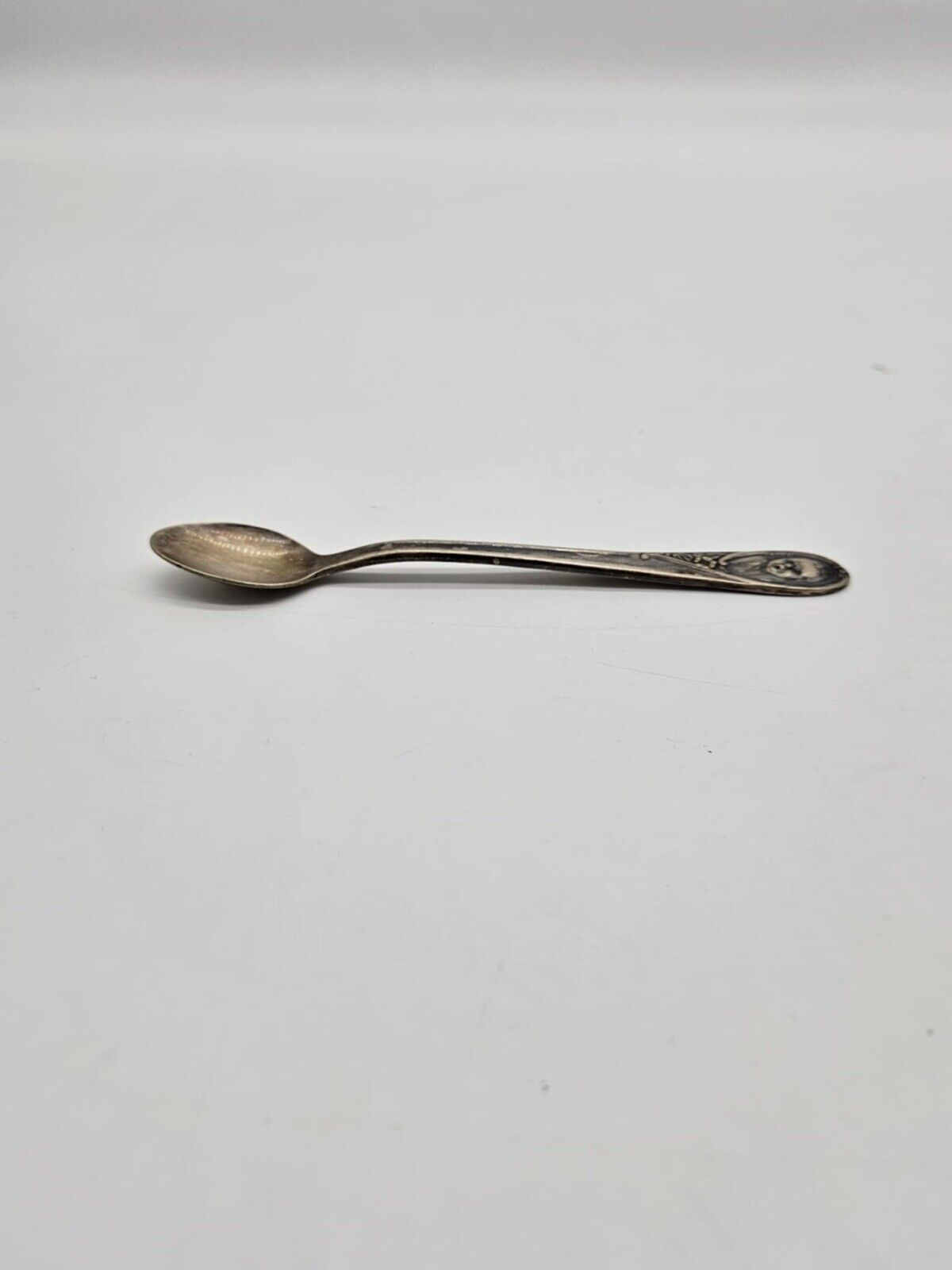 Vintage Gerber Winthrop Silver Plate Baby Spoon; Baby Face on Handle; 51/2"