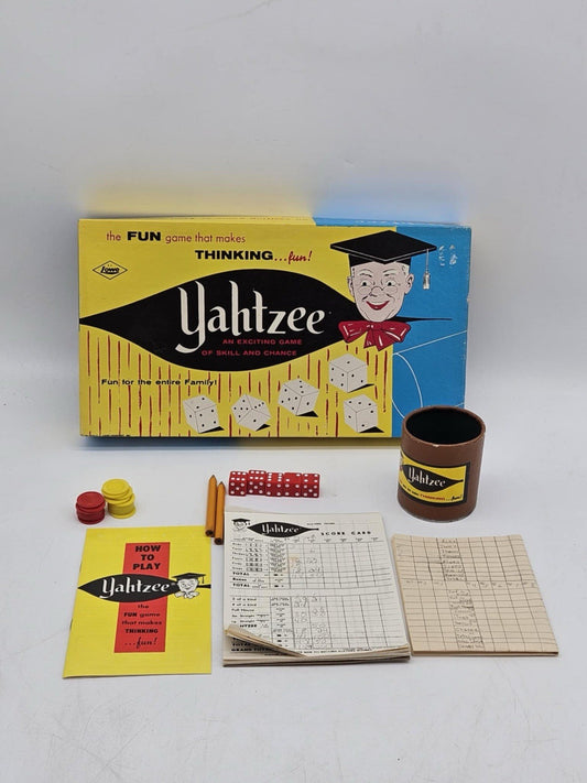 Vintage Yahtzee Game 1956, 1960 The Greeting Company Complete