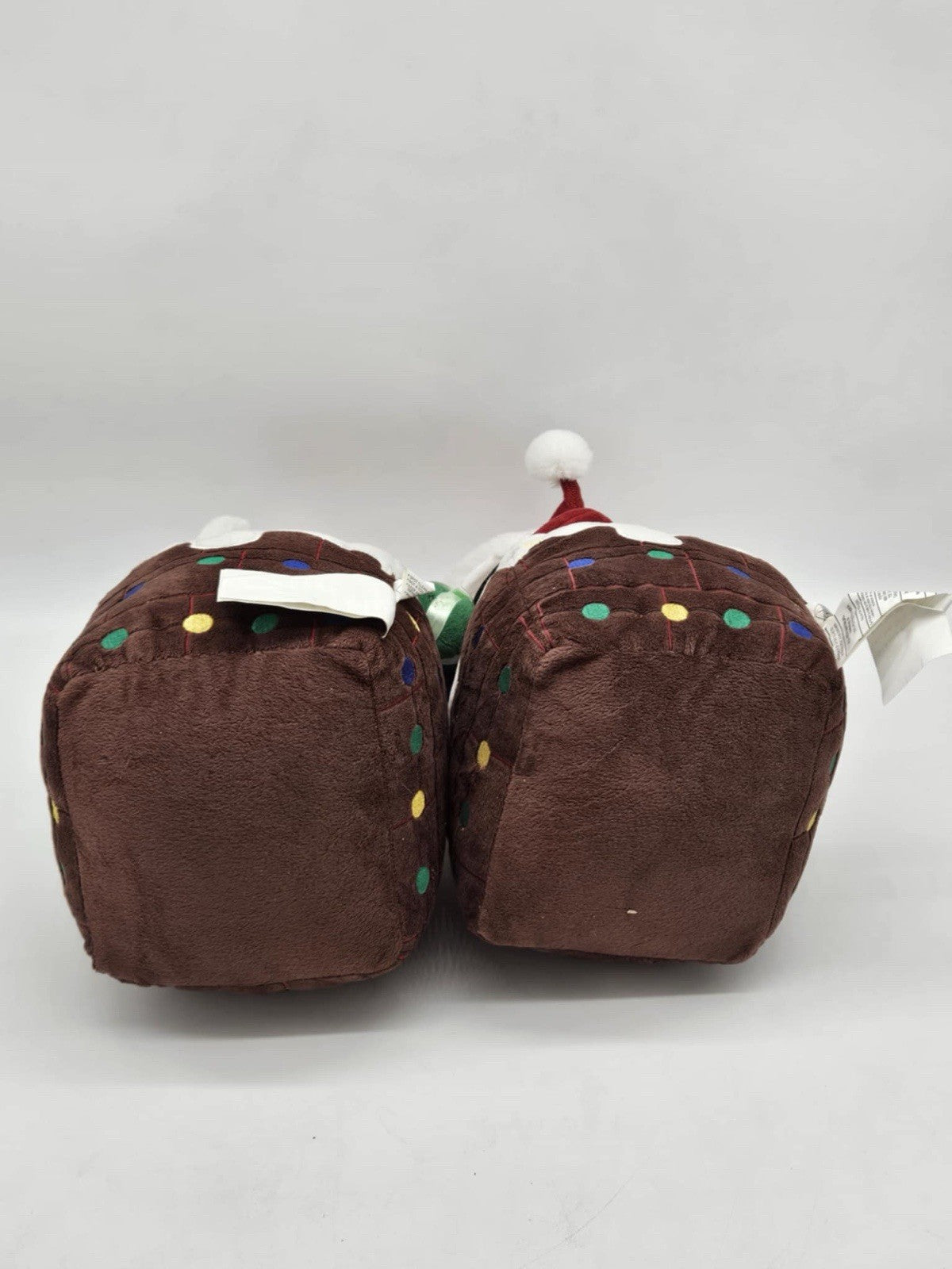 Set of 2 Santa Plush Going Down the Chimney 16"