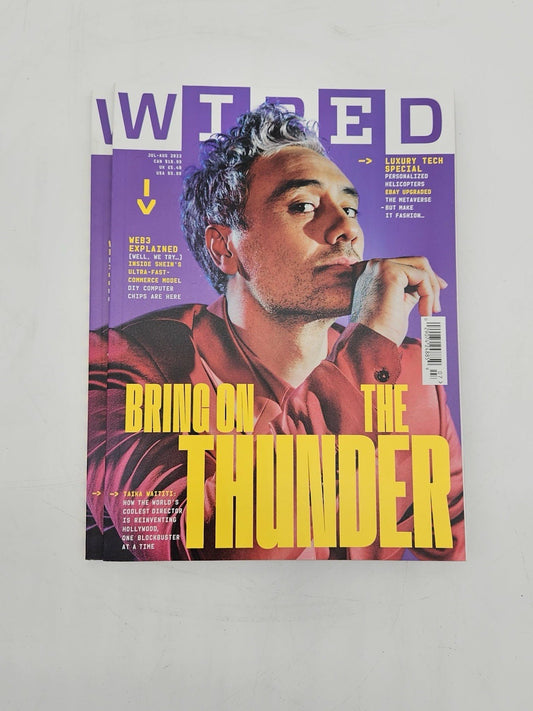 WIRED MAG. UK EDITION - JULY / AUG. 2022 - TAIKA MAITITI - BRING ON THE THUNDER
