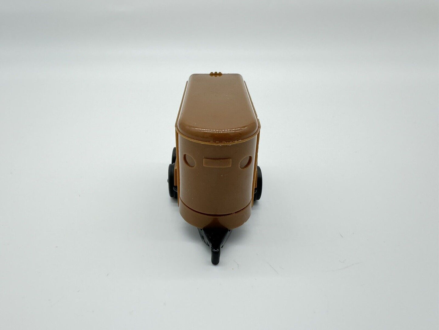 Vintage Mini Ertl Farm Horse Trailer Open Back Diecast Plastic VTG Brown