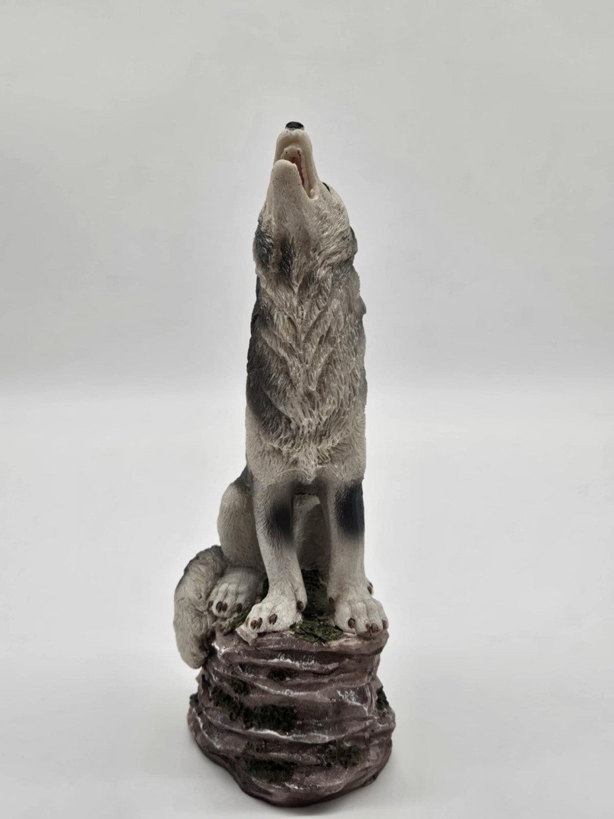 Elegant Expressions Resin Wolf Decor Statue Incense Holder Wolf