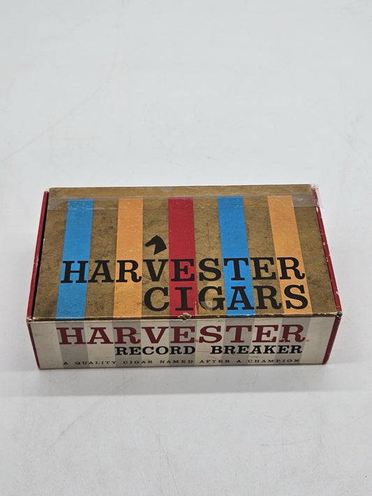 Vtg Harvester Cigars Perfecto Cigar Box Tobacciana Advertising Empty
