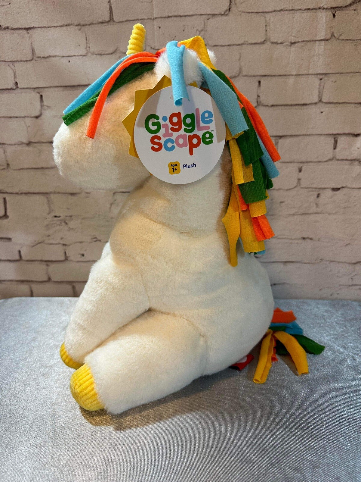 Gigglescape Baby Unicorn White 14" Plush Soft Stuffed Animal NEW CTY MISC