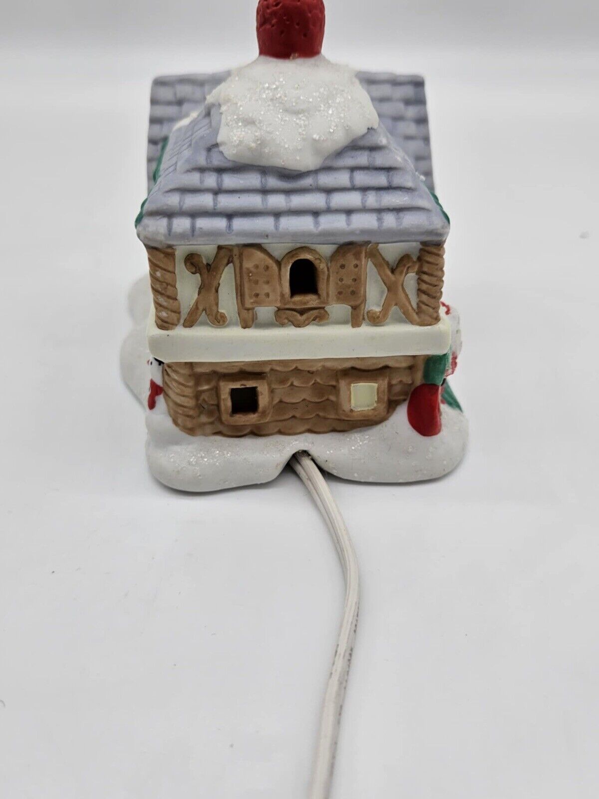 Vintage 1994 AVON Santa Town Ceramic Santa's House Village Works