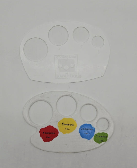 2 Vintage Fairgrove Spaghetti Portion Measure 1982 Kitchen Tool Paint Palettes