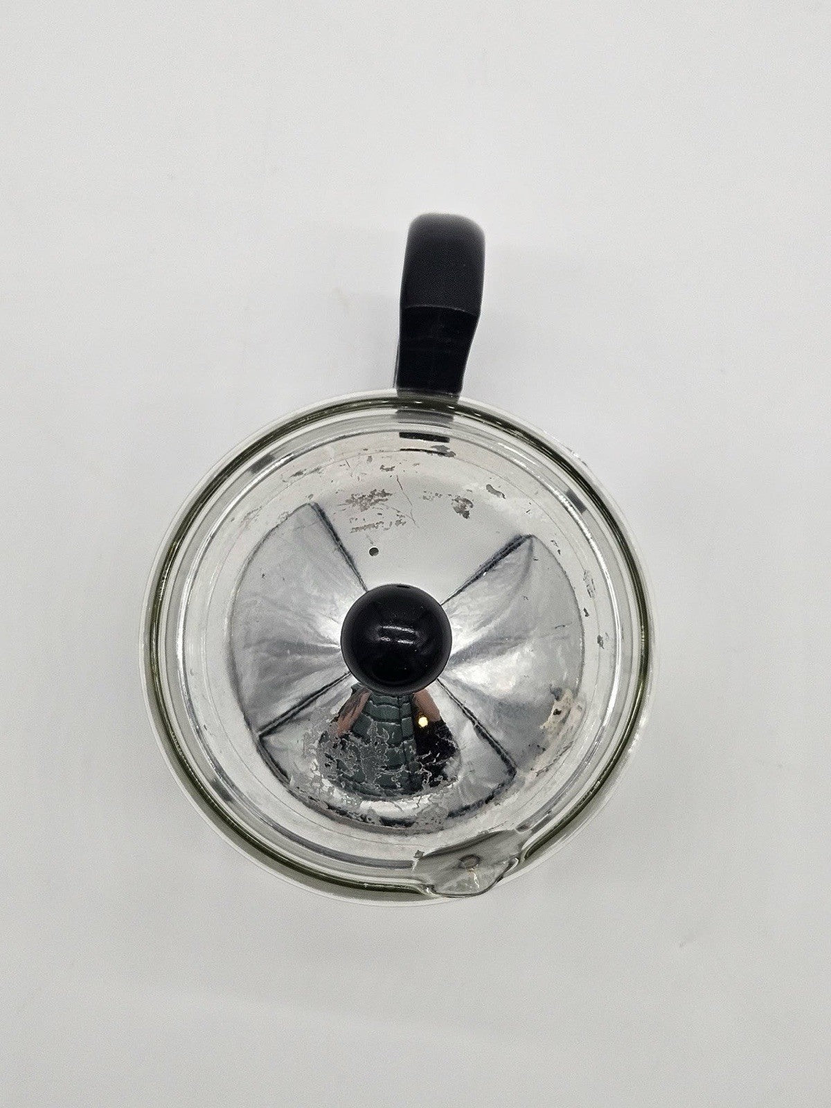 Vintage Glass Teapot Warmer Set Tea Infuser Stand Chrome Frame