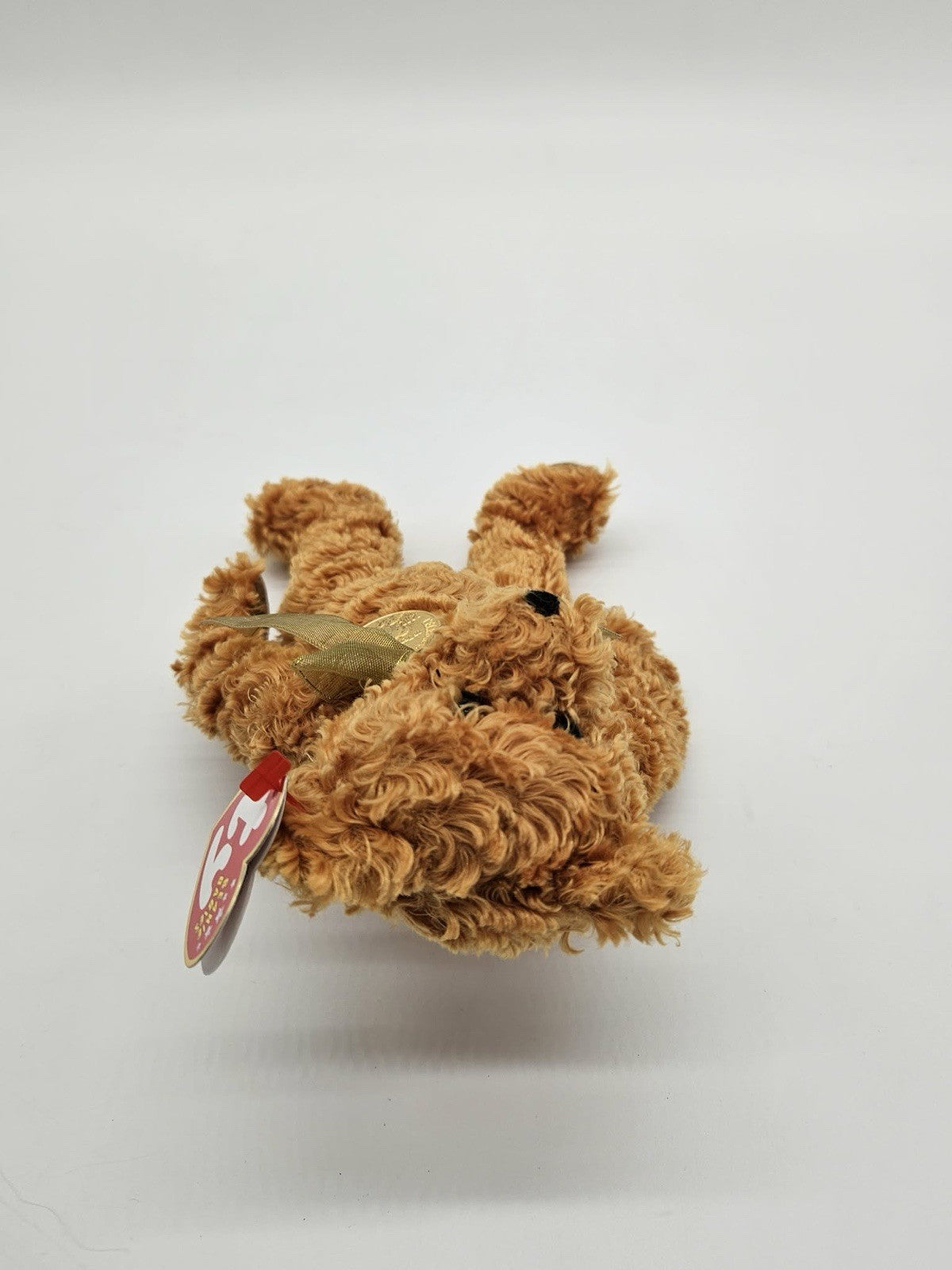 TY "TEDDY" Born Jan. 20th,2002. Medallion  100 Yrs. 1902-2002 , Gold Bear Brown