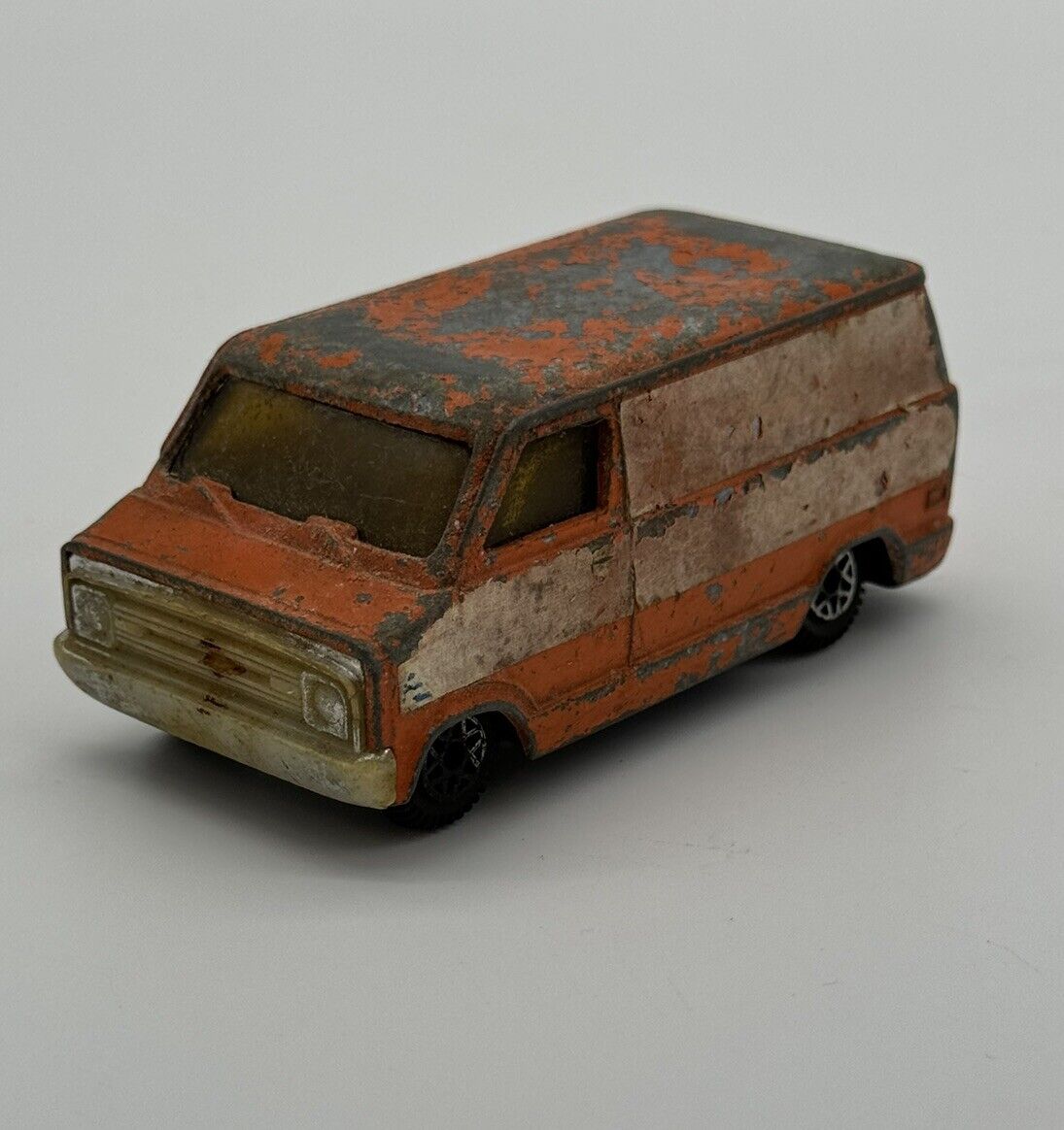 Vintage Playart 1980s Chevrolet Custom G-Series Van Black 1:64 Scale