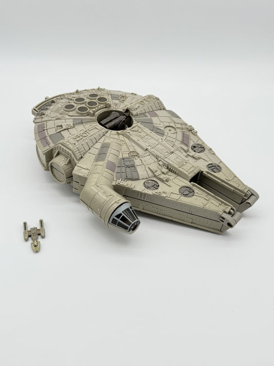 Star Wars Micro Machines Millennium Falcon w/ Y Wing Fighter