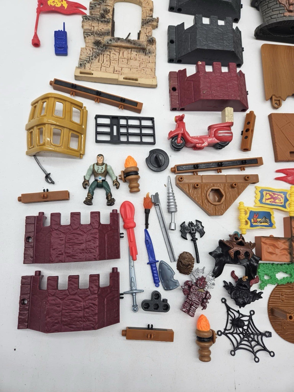 Large FISHER PRICE MATTEL IMAGINEXT Medieval Castle Lot
