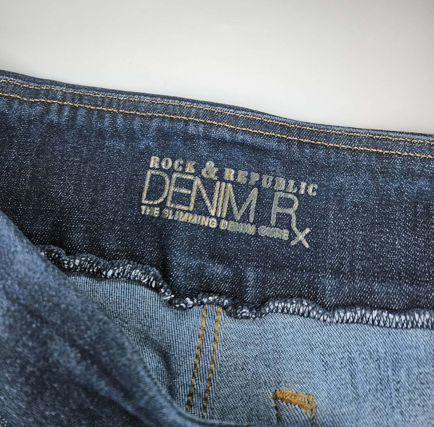 Rock & Republic  Jeans Womens 4 Skinny Denim RX Pull On Dark Wash Stretch