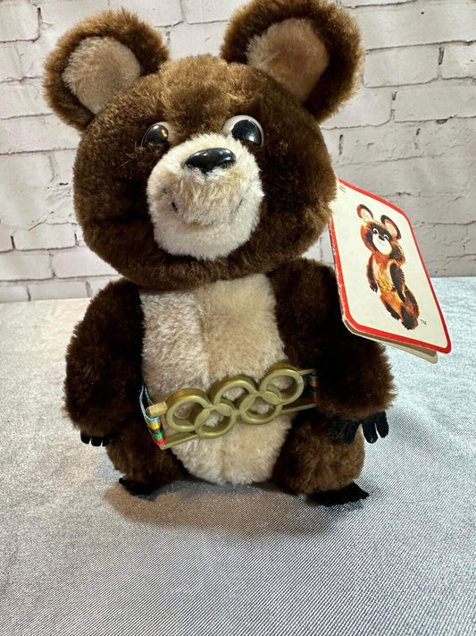 Misha 1979 Olympics Mascot Bear R Dakin & Co 7" Beanie 1980 Moscow w/TAG VCTY