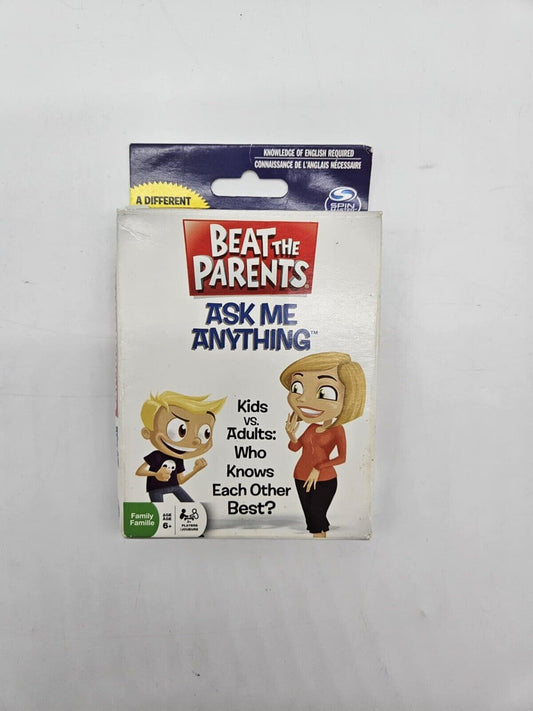 NEW Beat the Parents Card Game Ask Me Anything Kids Vs. Adults Game Night NIP
