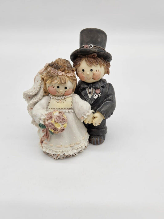 Vintage Cute as a Button Sew Special Wedding Cake Topper