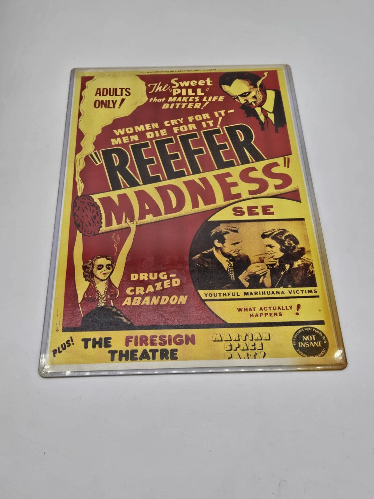 Original Reefer Madness R1972 U.S. Vintage Mini Poster MINT JB01