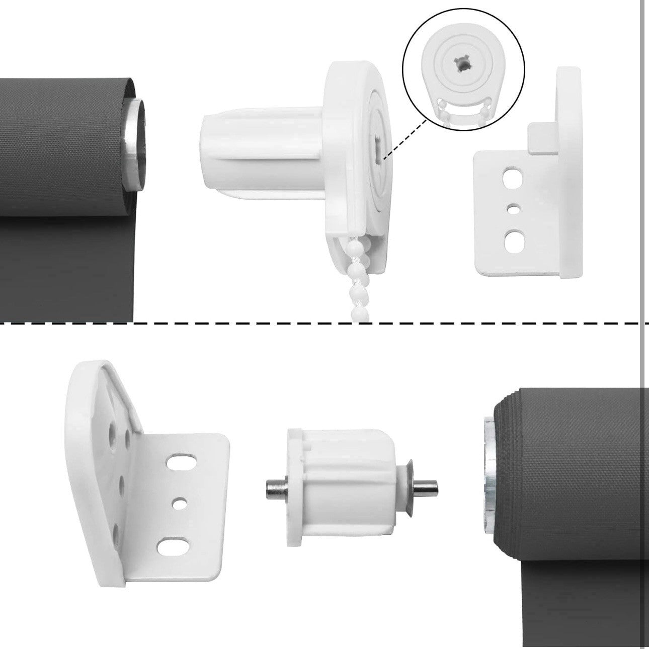 New NUTRO CHILL 100% Blackout Roller Shade, Blackout Blinds for Bedroom Windows