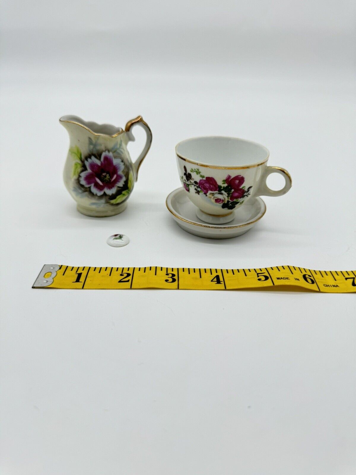 Vintage Bone China Tea Cup w/Matching Saucer & Creamer, Lusterware Made in Japan