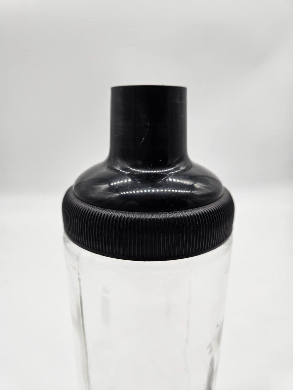 Mid-Century Crown Royal MARTINI Cocktail Shaker with 4 Vintage 1950's Martini Gl