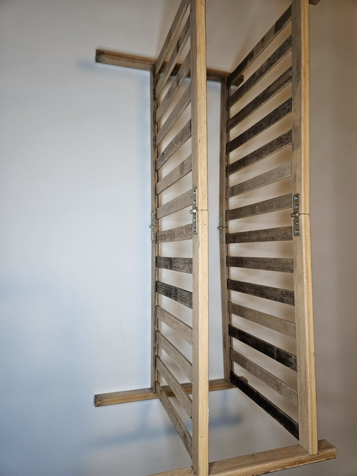 Folding Wooden Slatted Shelf Insert / Ventilated Storage Rack 26”