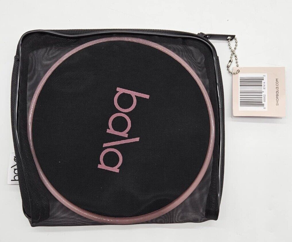 New Bala Pink & Black 7” Aerobic Exercise Workout Slider Discs W/ Mesh Bag