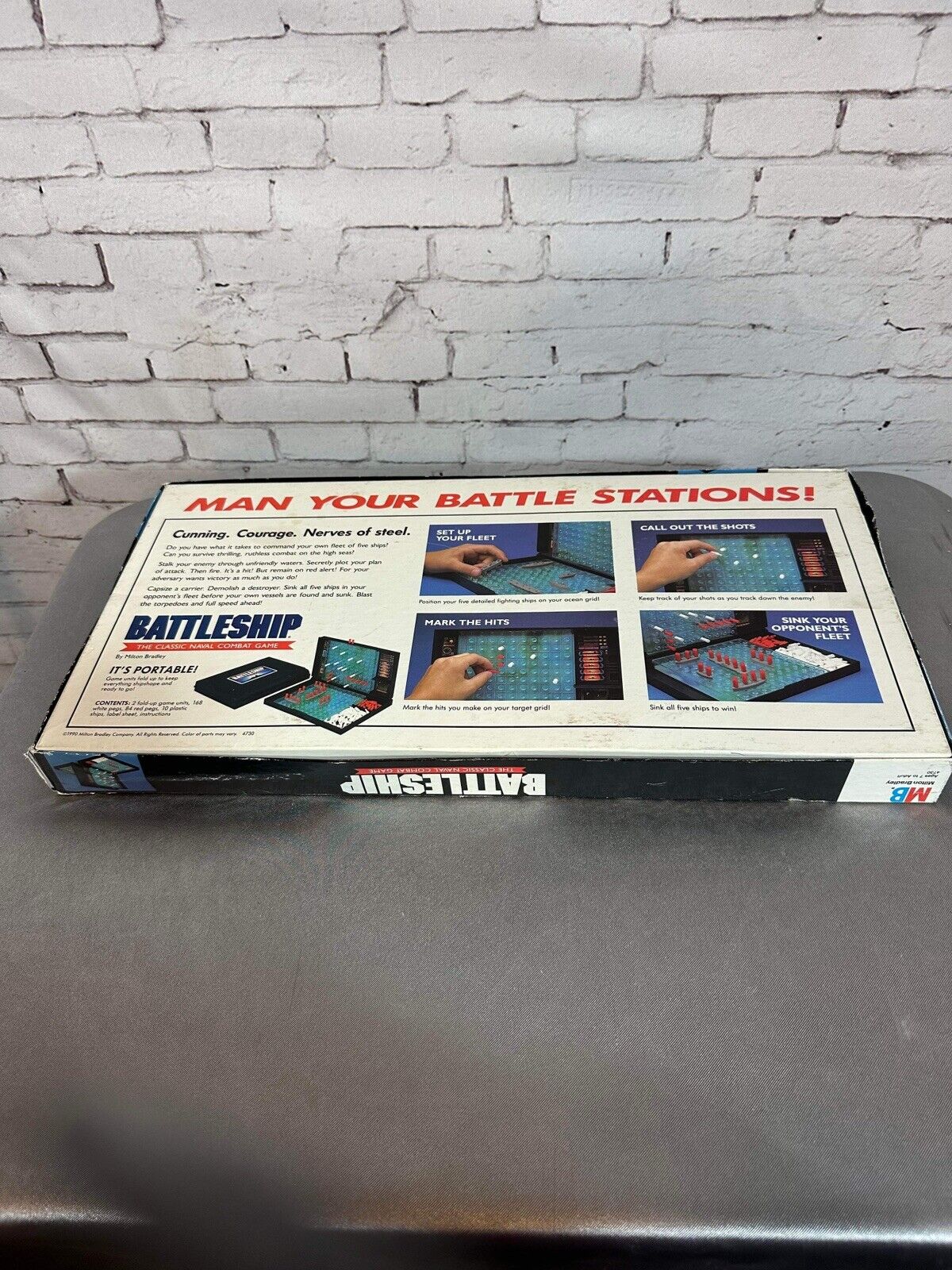 VINTAGE Battleship COMPLETE Milton Bradley 1990 90s War Classic Board Game MB