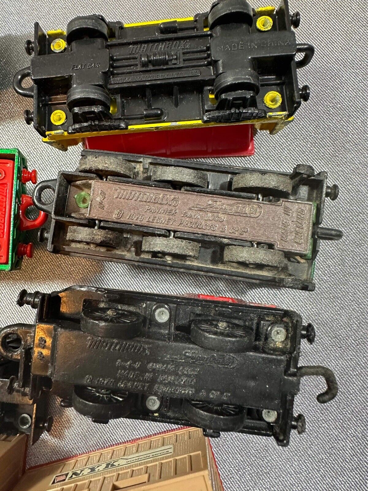 Matchbox Train Cars Superfast England Lot of Vintage 70s Lot of 10