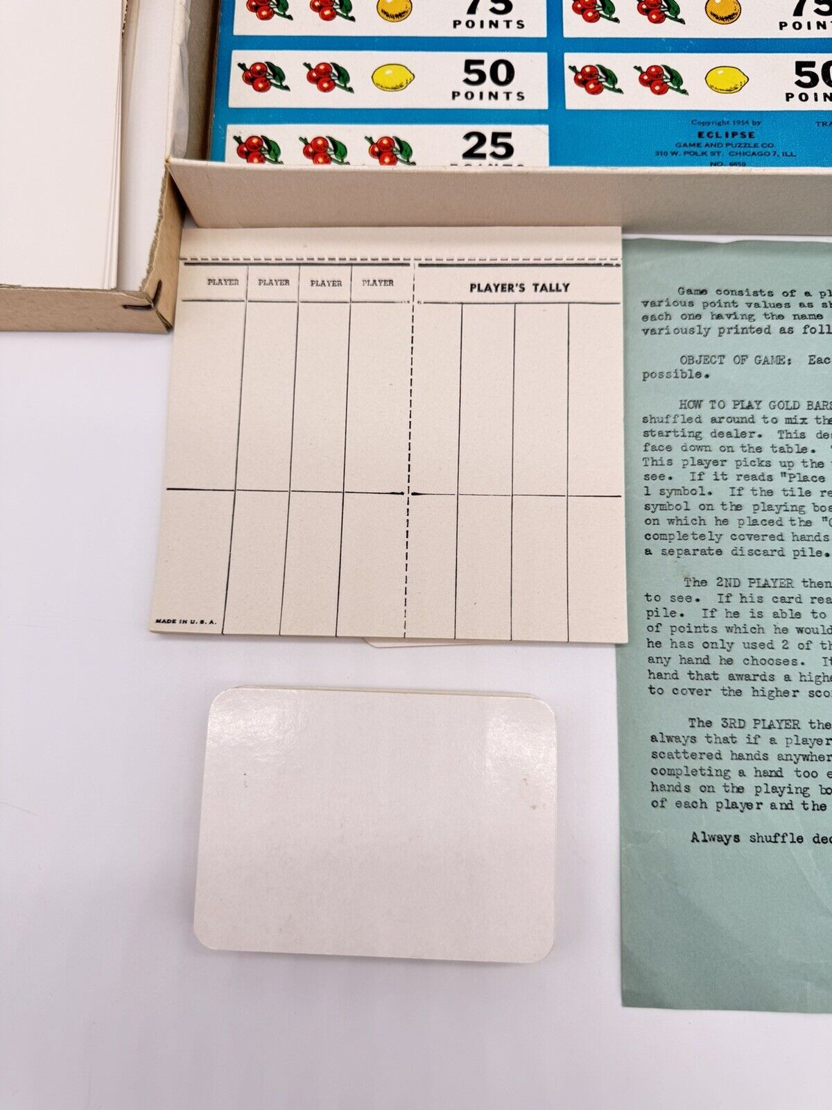 EXTREMELY RARE - 1950s Vintage Bars & Bells Game By Eclipse Game & Puzzle Co