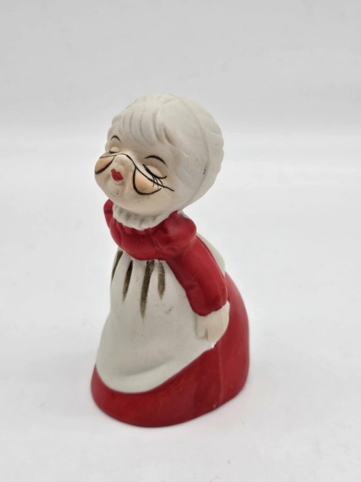Vintage Christmas Porcelain Bisque Jasco Merri Bells Mrs. Claus 1978