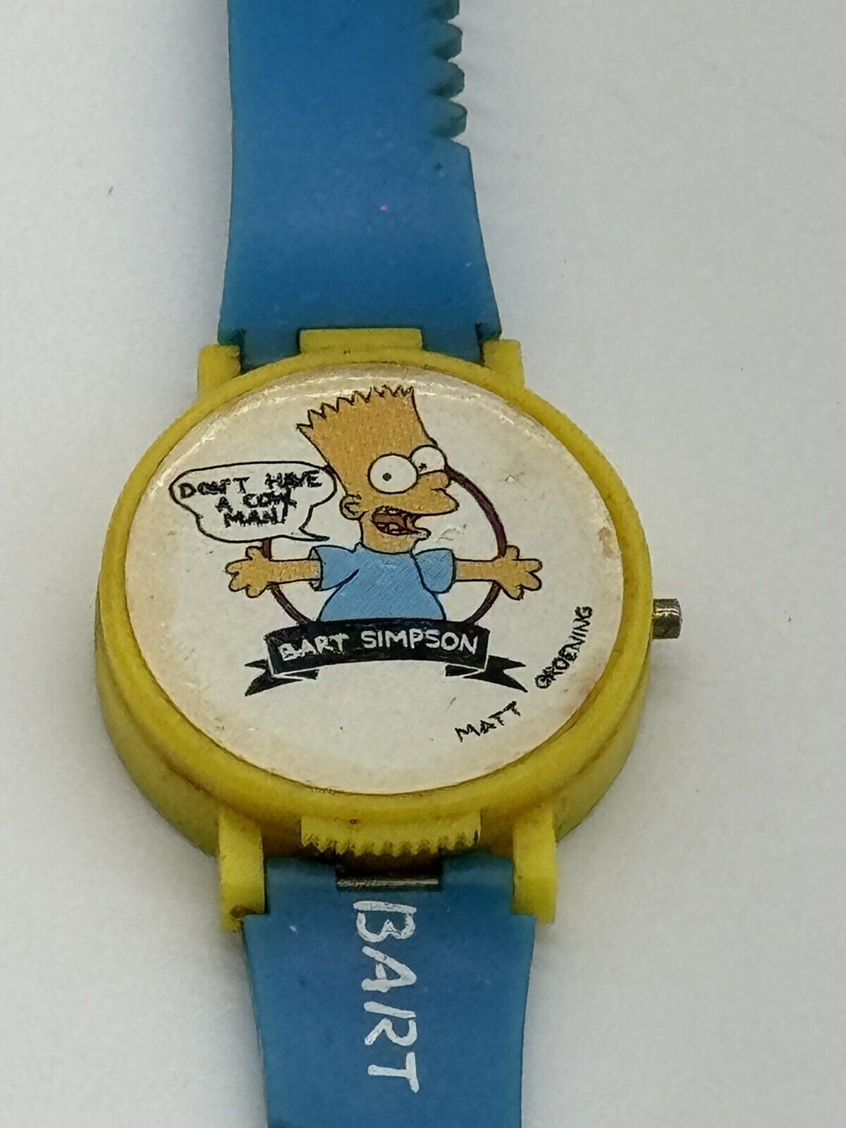 THE SIMPSONS Bart Simpson 1990 Vintage NelSonic Watch ‘Don’t Have A Cow Man’ 006