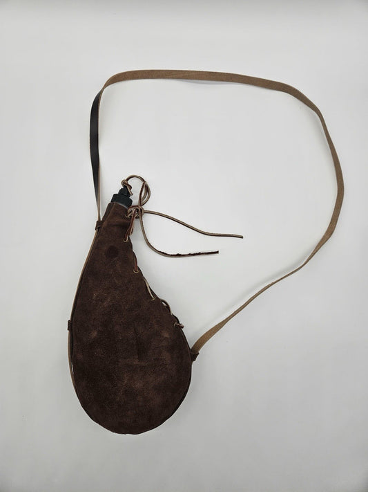 Vintage Leather Bota Bag Spanish Canteen Wine Water Collectible Decor Costume