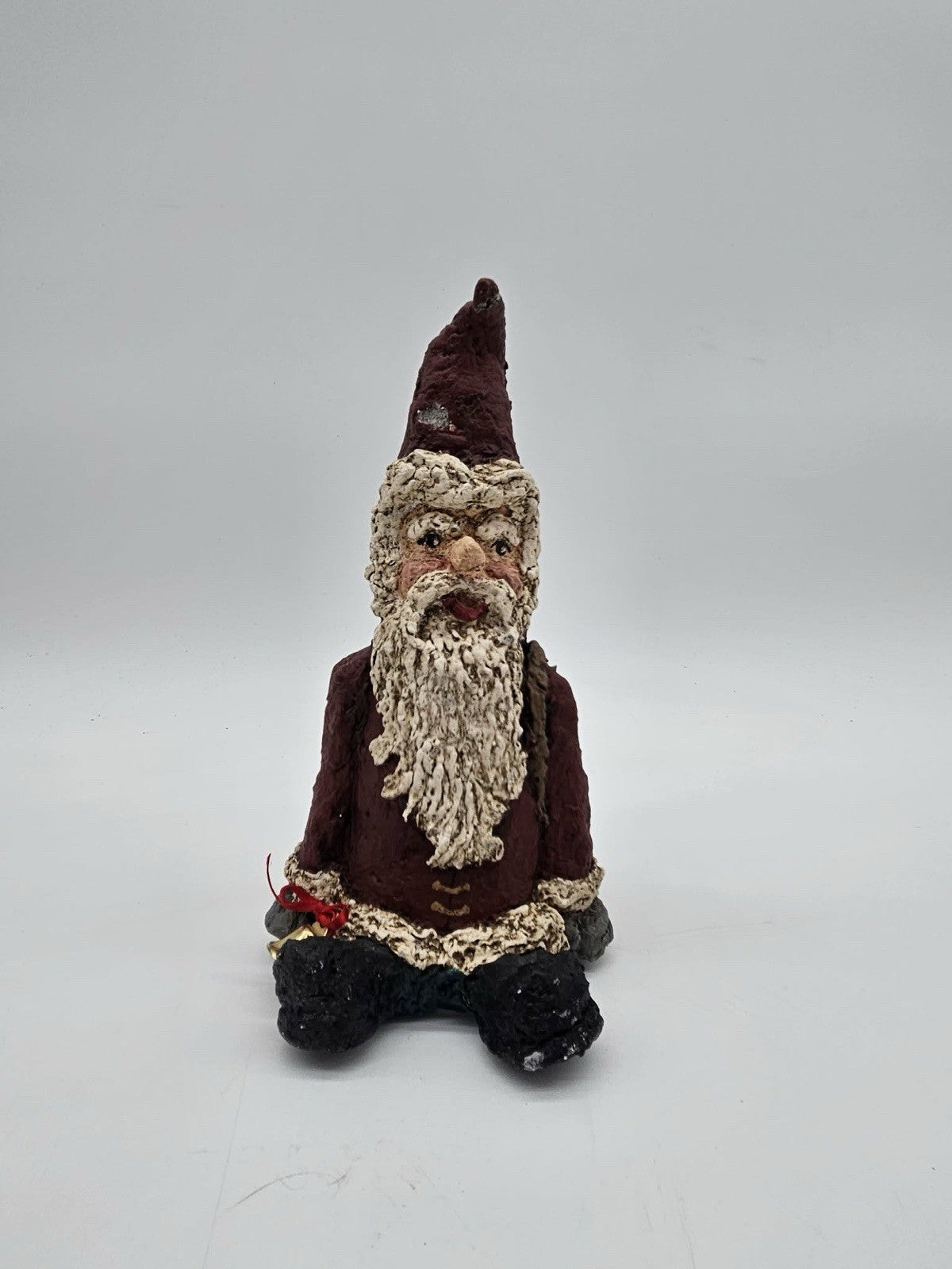 Primitive Santa Claus Figurine Rustic Folk Art Christmas Decor
