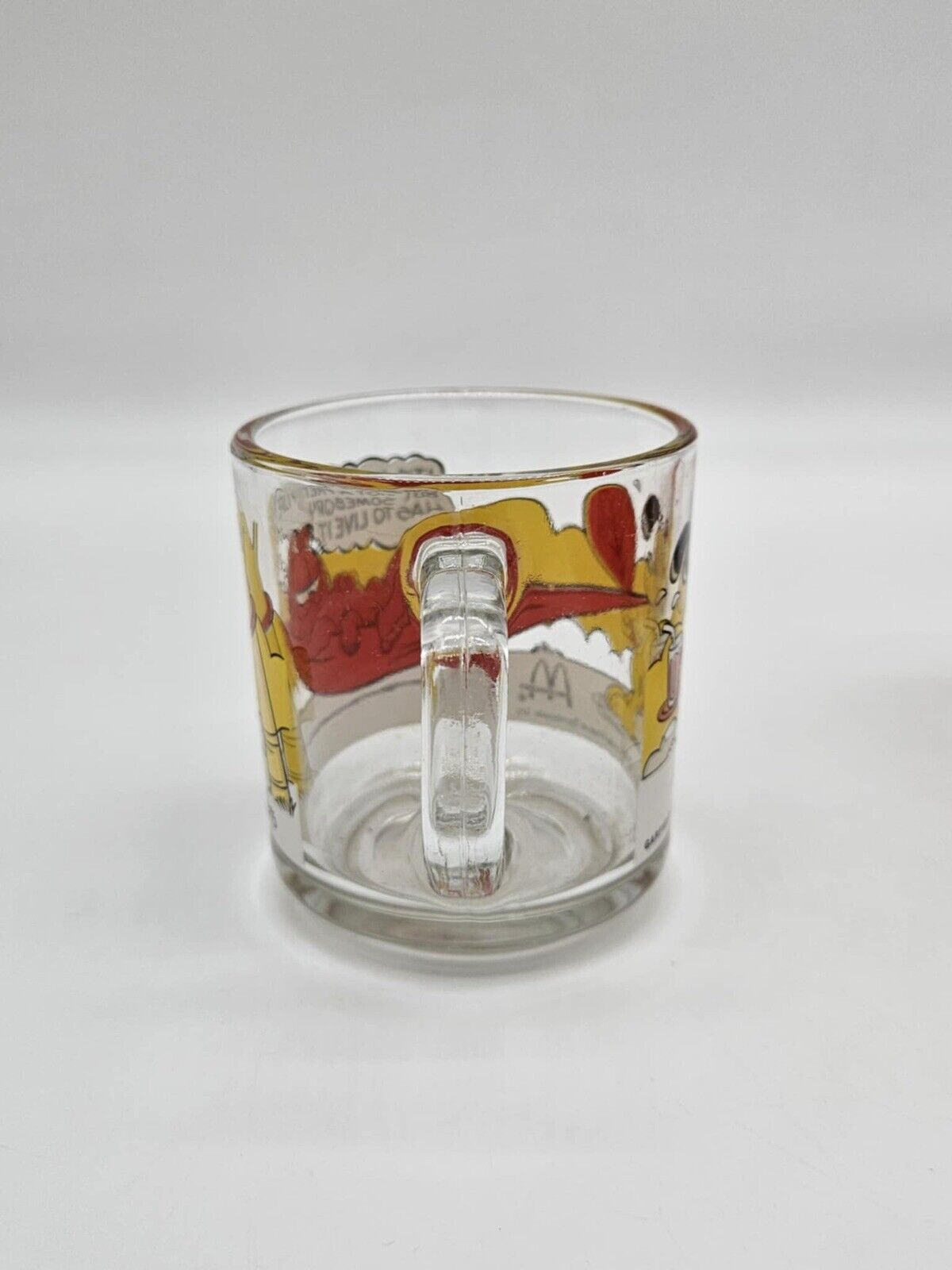 Set of 5 Vintage 1978 McDonald's Garfield Clear Comic Cups Mugs RARE