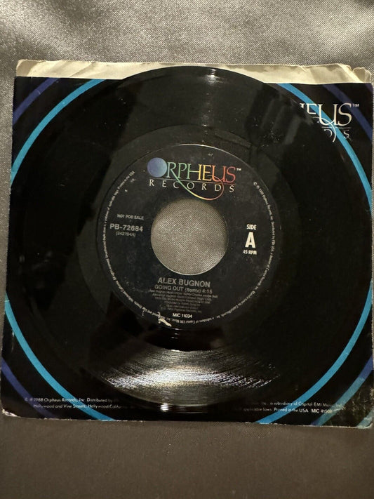 ALEX BUGNON Going Out / SAME 1989 45 Orpheus Records PB-72684 NM