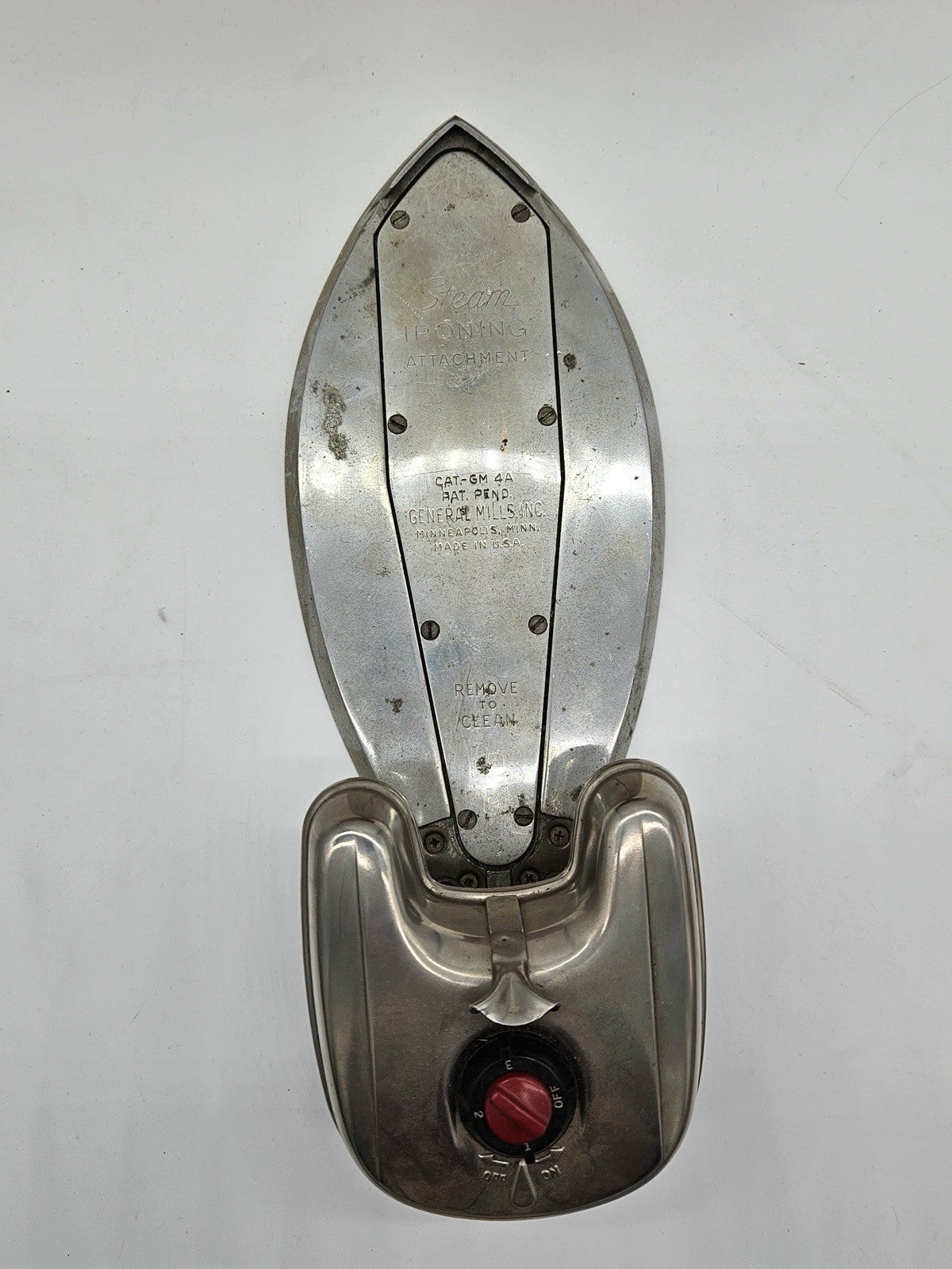 Vtg General Mills Betty Crocker Tru-Heat Iron w/ Steam Attachment