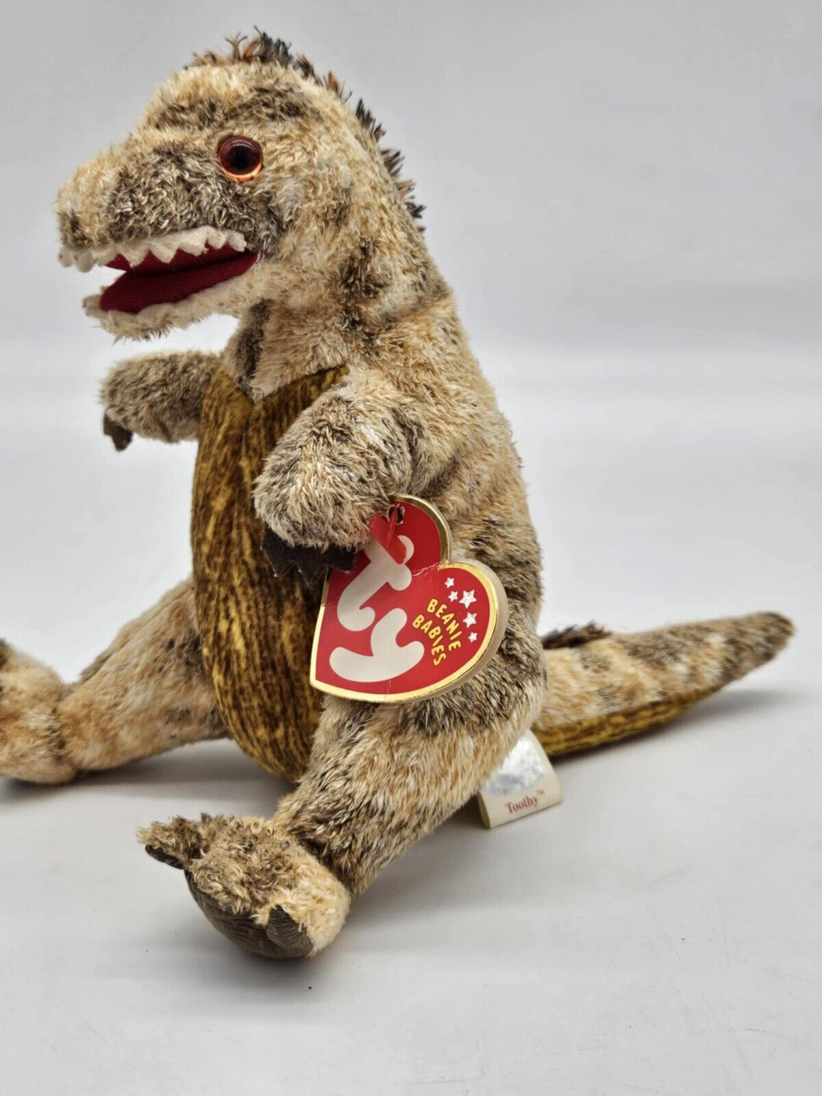 TY Beanie Babies Toothy Tyrannosaurus Rex Dinosaur Plush 2002