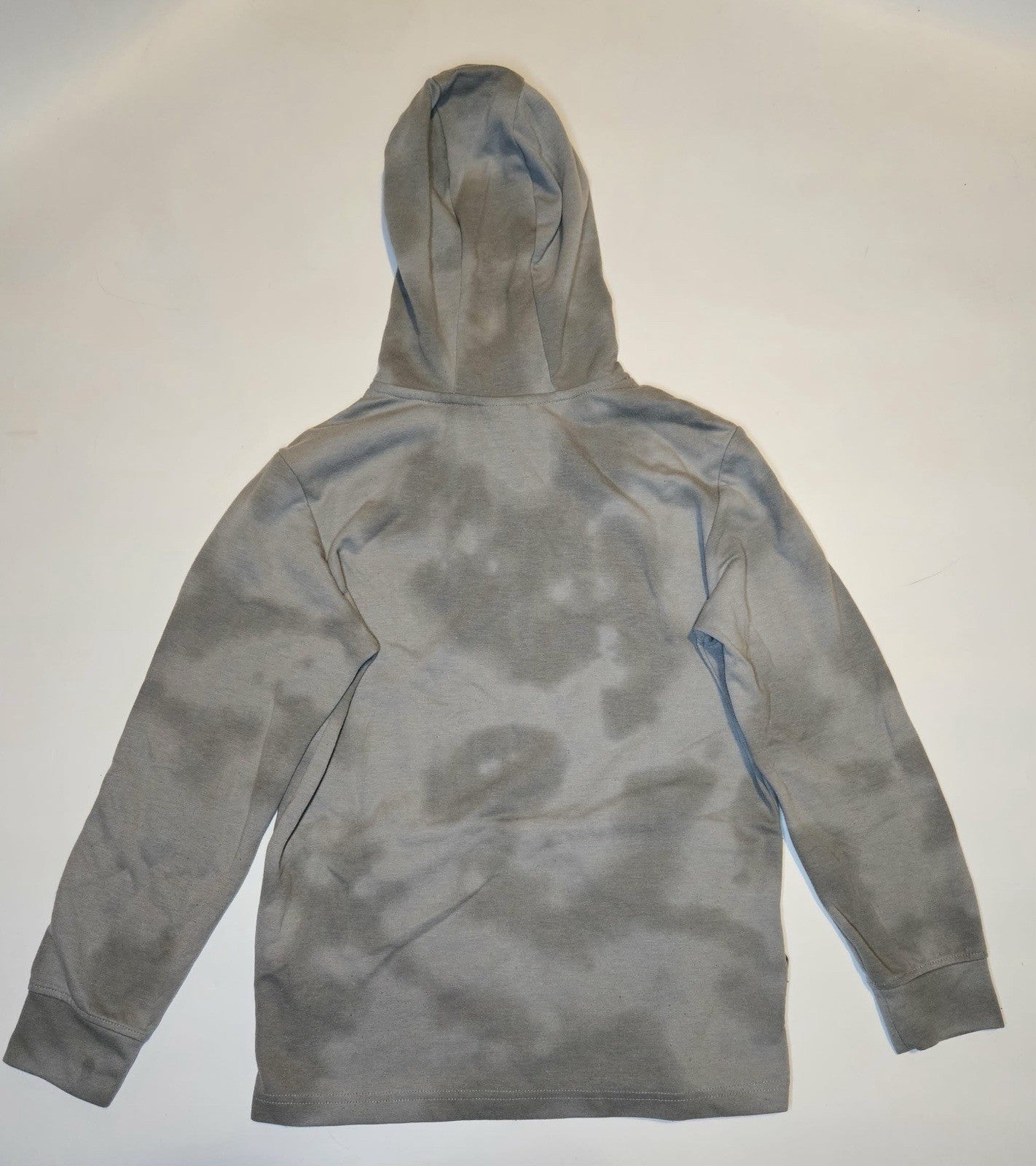 Gray Tie-Dye Pullover Hoodie Size M Casual Streetwear