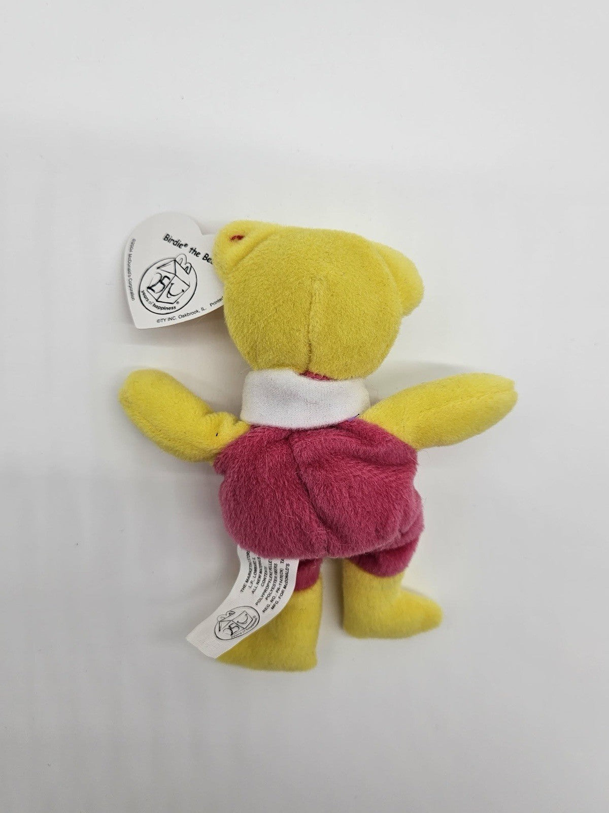 Ty Teenie Beanie Babies Happy Meal Birdie The Bear 25th Anniversary McDonald #3